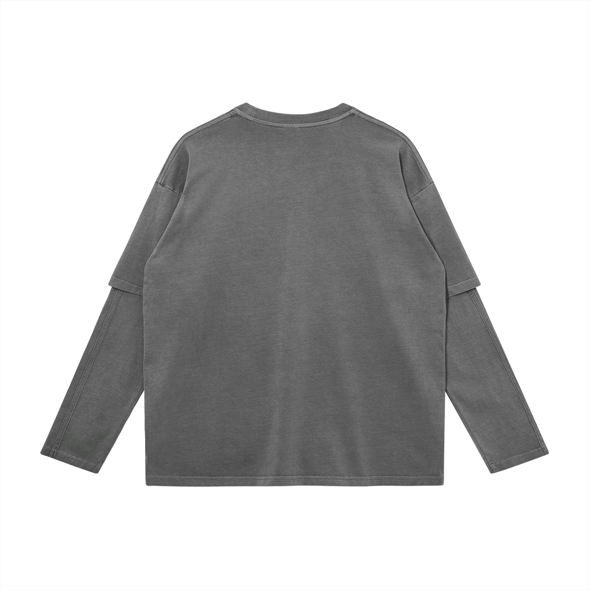 Landon West® Faux-layered Faded Long Sleeve