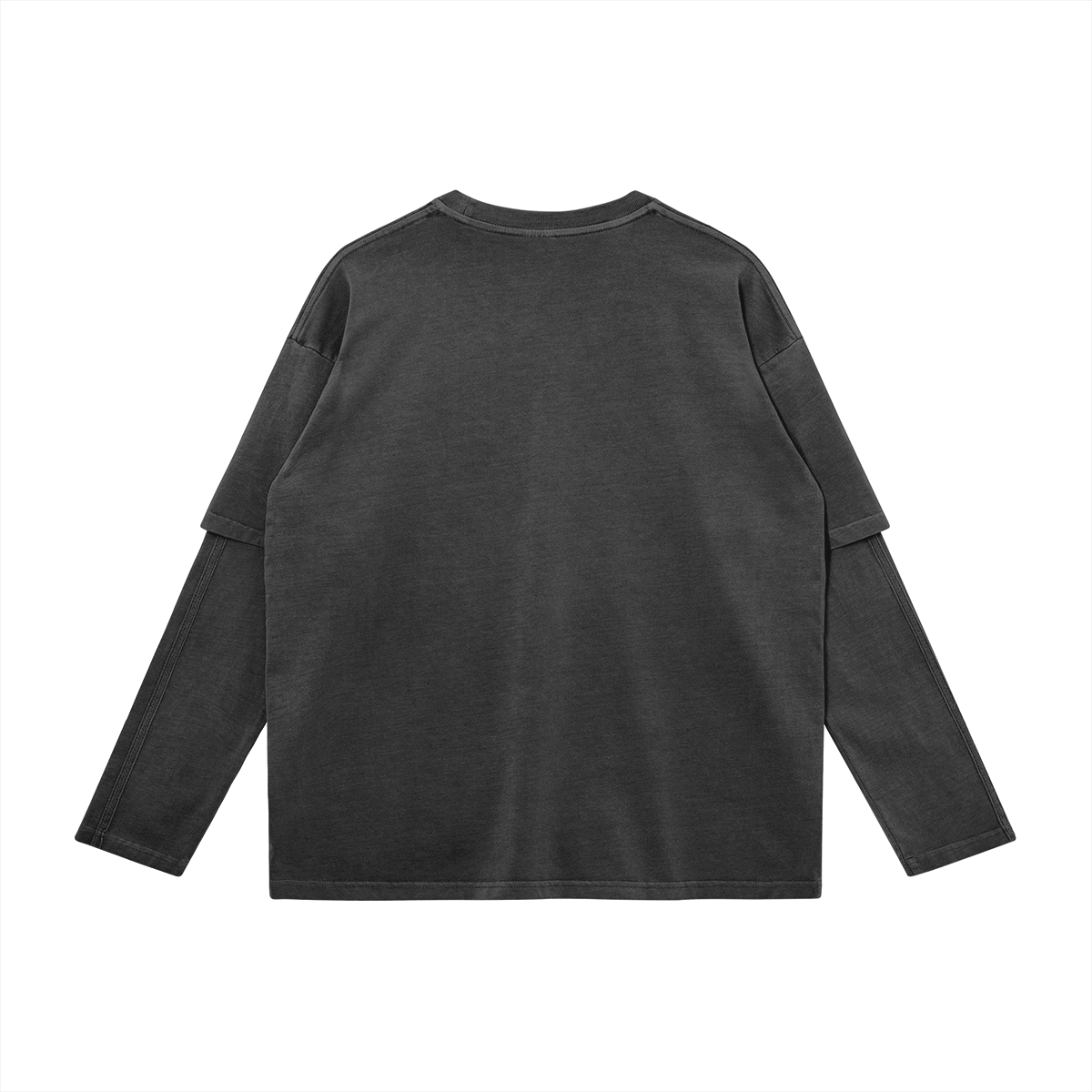 Landon West® Faux-layered Faded Long Sleeve
