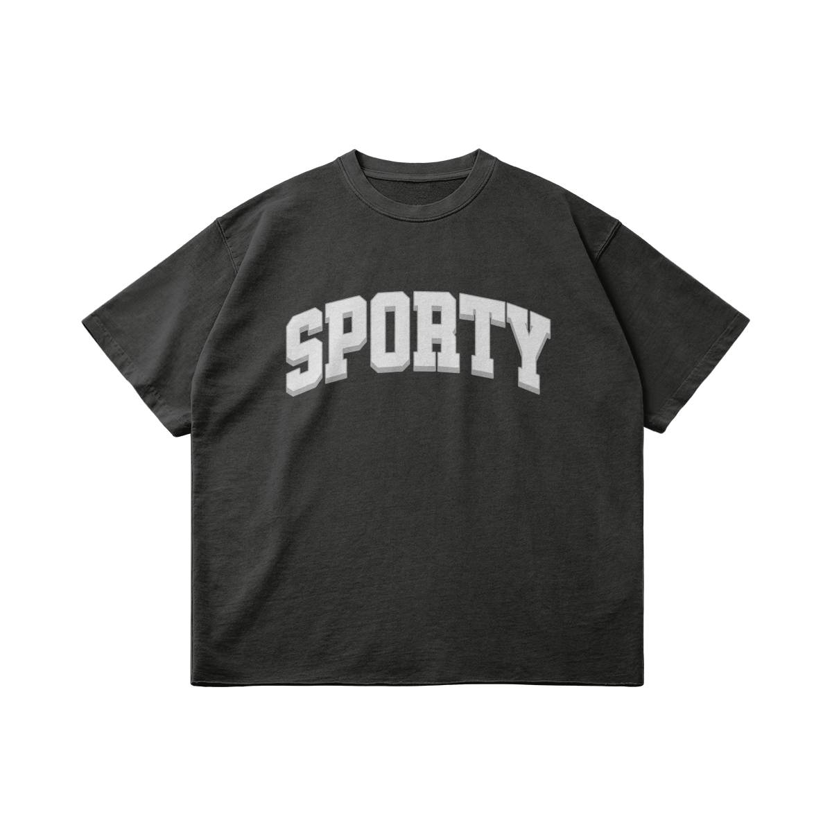 Sporty® Faded Raw Hem T-shirt