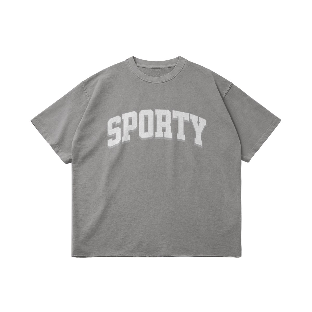 Sporty® Faded Raw Hem T-shirt